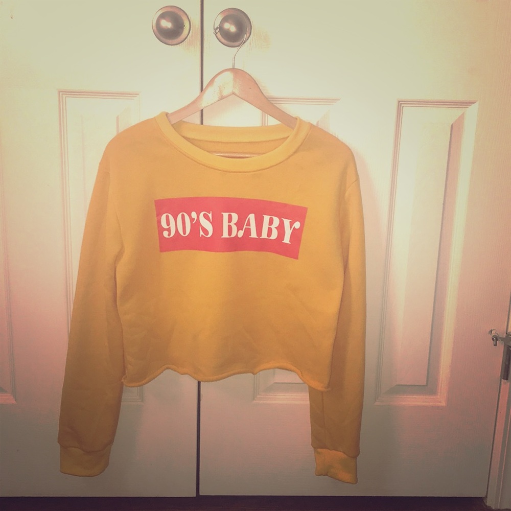 Mustard crop Top Sweater
